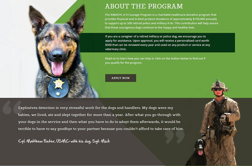 About the K9 Courage Program
